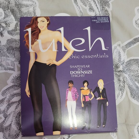 Luleh Beige Firm Control Leg Shaper Capri Length Size Medium NWT - Picture 1 of 5